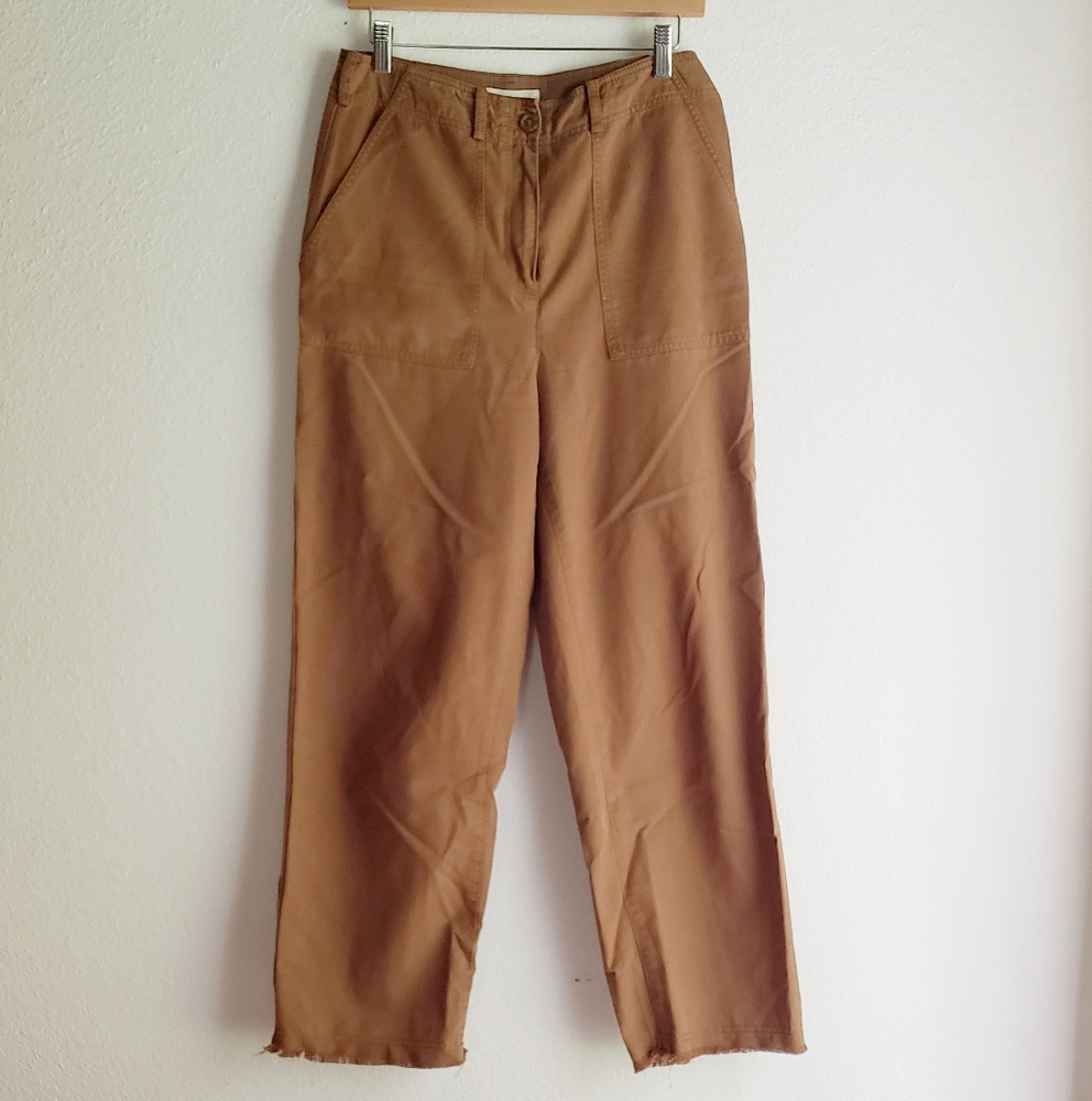 Treasure & Bond Wide Leg Cotton Blend Lightweight Pants Size 10